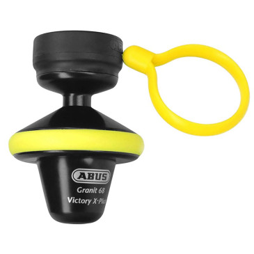 ANTIVOL BLOQUE DISQUE ABUS GRANIT VICTORY XPLUS III 68 ROLL-UP DIAM 14mm NOIR/JAUNE (CLASSE SRA) 4003318571664