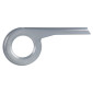 PARE/CARTER CHAINE PISTOLET HEBIE ARGENT PLATEAU 44-48D. (VENDU A L UNITE) - ajouter fixation ref 178275 et en option ref 178274 4021834381031