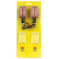 TURN SIGNAL (UNIVERSAL) REPLAY RECTANGLE ORANGE/CARBON + TRANSPARENT LENSES(PAIR) ** (L 81mm / H 39mm / Wd 37mm) 3700948032831