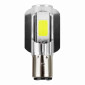 LIGHT BULB 12V LEDS SMD 12000 LUMENS 6000K (WITH GOLDEN ALU RADIATOR) FOOT BA20d CLEAR (LOW/HIGH BEAM) (SOLD PER UNIT) ** - REPLAY 3700948093306