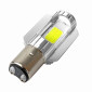 LIGHT BULB 12V LEDS SMD 12000 LUMENS 6000K (WITH GOLDEN ALU RADIATOR) FOOT BA20d CLEAR (LOW/HIGH BEAM) (SOLD PER UNIT) ** - REPLAY 3700948093306
