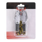 CLIGNOTANT MOTO AVOC FUKA 15 LEDS BASE ABS TRANSPARENT/NOIR (L 95mm / H 30mm / L 30mm) (HOMOLOGUE ECE) (PAIRE) 3700948101780