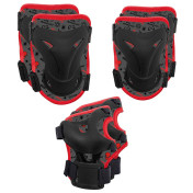 PROTECTION GENOUILLERES - COUDIERES ET POIGNETS DISNEY SPIDER MAN NOIR/ROUGE (KIT 6 PIECES) POUR VELO - ROLLER - SKATE 5902308594173