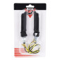 TURN SIGNAL FOR MOTORBIKE- SEQUENTIAL - AVOC FUJI 12 LEDS ABS BODY - TRANSPARENT/BLACK (Long 79mm / H 11mm (Wd 18mm) (EEC APPROVED) (PAIR) 3700948099353