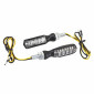 CLIGNOTANT MOTO AVOC AKITA 5 LEDS BASE ABS TRANSPARENT/NOIR (HOMOLOGUE CE) (PAIRE) 3700948209882