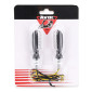 CLIGNOTANT MOTO AVOC AKITA 5 LEDS BASE ABS TRANSPARENT/NOIR (HOMOLOGUE CE) (PAIRE) 3700948209882