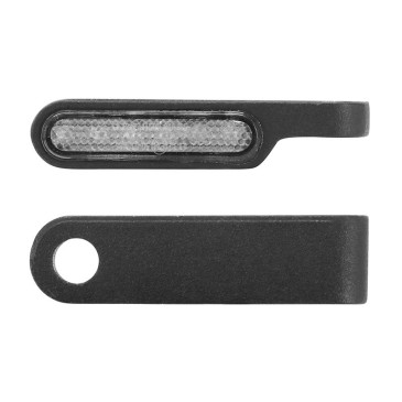 TURN SIGNAL FOR MOTORBIKE- AVOC MATSUMOTO ABS BODY - TRANSPARENT/BLACK (Long 60mm / H 10mm (Wd 15mm) (EEC APPROVED) (Pair) 3700948209905