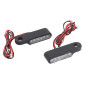 TURN SIGNAL FOR MOTORBIKE- AVOC MATSUMOTO ABS BODY - TRANSPARENT/BLACK (Long 60mm / H 10mm (Wd 15mm) (EEC APPROVED) (Pair) 3700948209905
