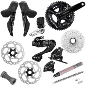 SHIMANO GROUPSET 105 R 7170 BLACK - 11 Speed / Crank arm 172.5 EN / Crankset 50-34 3700948294437