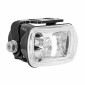 FRONT AUXILIARY LIGHTS - REPLAY -HALOGEN- ADJUSTABLE - LONG RANGE - RECTANGLE SHAPED - BLACK - H3 12V 55W EEC APPROVED - (IDEAL FOR MOTOCROSS NUMBER PLATE) 8430525053991