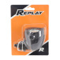 FRONT AUXILIARY LIGHTS - REPLAY - HALOGEN- ADJUSTABLE - Ø 57 BLACK 35W - WITH STEEL MOUNTING PLATE** 3700948035542