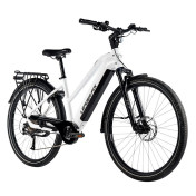 VELO ELECTRIQUE/VAE VTC 29 LEADER FOX SANDY FEMME BLANC BRILLANT 9V MOTEUR ROUE AR BAFANG 36V 45Nm BATTERIE 20Ah (16,5'' - H43cm - TAILLE S - POUR ADULTE DE 158cm à 168cm) 8592826042668