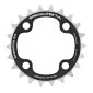 PLATEAU VTT 4BRA D.64 TA CHINOOK 22DTS INTERIEUR DOUBLE/TRIPLE NOIR ALU POUR SHIMANO / SRAM / RACE FACE / FSA 9V. 3662458000161