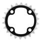 PLATEAU VTT 4BRA D.64 TA CHINOOK 22DTS INTERIEUR DOUBLE/TRIPLE NOIR ALU POUR SHIMANO / SRAM / RACE FACE / FSA 9V. 3662458000161