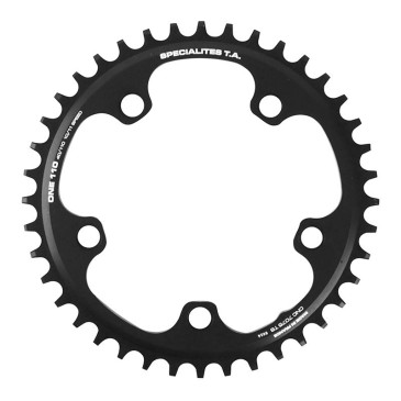 PLATEAU GRAVEL 5BRA D.110 POUR SHIMANO GRX MONO TA 110 ONE 40DTS COMPATIBLE SHIMANO/SRAM NOIR 10/11/(12V SRAM) 3662458007771
