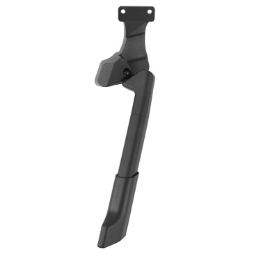 BEQUILLE VELO LATERALE ARRIERE NEWTON 26-29'' NOIR REGLABLE FIXATION 2 VIS SUR BASE ENTRAXE 40mm - SUPPORTE 50KGS 3700948302019
