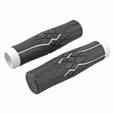 POIGNEE CITY HERRMANS GRIP DUDE ENFANT BLANC/NOIR L125mm (PAIRE) DIAM. 22mm