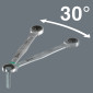 CLE MIXTE A CLIQUET WERA 6000 JOKER 18 mm (AVEC FONCTION RETENUE) CHROME MOLY (VENDU A L'UNITE) -MARQUE ALLEMANDE POUR LES ATELIERS- 4013288167408