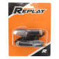 TURN SIGNAL (UNIVERSAL) REPLAY MINI PYRAMID -LEDS- TRANSPARENT/CARBON WITH INDICATOR- -CEE APPROVED- (PAIR) (L 68mm / H 27mm / Wd 30mm) 3700948032671