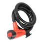 ANTIVOL VELO SPIRAL A CLE NEWTON DIAM 10 mm L 1.50 M NOIR/ROUGE (AVEC SUPPORT + 2 CLES) -NIVEAU SECURITE 4- 3700948302408
