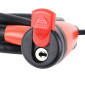 ANTIVOL VELO SPIRAL A CLE NEWTON DIAM 10 mm L 1.50 M NOIR/ROUGE (AVEC SUPPORT + 2 CLES) -NIVEAU SECURITE 4- 3700948302408