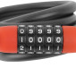 ANTIVOL VELO SPIRAL A COMBINAISON NEWTON DIAM 12 mm LONG 1.50 M NOIR/ROUGE (AVEC SUPPORT) -NIVEAU SECURITE 3- 3700948302415
