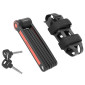 ANTIVOL VELO ARTICULE A CLE NEWTON DIAM 5 mM L 0.85 M NOIR MAT (2 CLES) 3700948302422