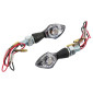 TURN SIGNAL (UNIVERSAL) REPLAY ØAND TRANSPARENT/BLACK-ZAMAC BODY- LEDS ORANGE 1W -CEE APPROVED- (PAIR) (L 48mm / H 22mm / Wd 21mm) 3700948032350