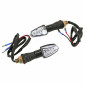 CLIGNOTANT UNIVERSEL REPLAY VIPER 9 LEDS TRANSPARENT/NOIR (PAIRE) ** 3700948032985