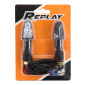 CLIGNOTANT UNIVERSEL REPLAY VIPER 9 LEDS TRANSPARENT/NOIR (PAIRE) ** 3700948032985