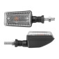 CLIGNOTANT UNIVERSEL REPLAY RECTANGLE A AMPOULE BA9S TRANSPARENT/NOIR (L 92mm / H 40mm / L 38mm) (PAIRE) ** 3700948032855