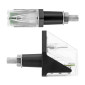 CLIGNOTANT UNIVERSEL REPLAY WING 3 LEDS BASE ABS TRANSPARENT NOIR MAT (L 62mm / H 20mm / L 52mm) ) (PAIRE) 3700948093368