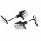 CLIGNOTANT UNIVERSEL REPLAY WING 3 LEDS BASE ABS TRANSPARENT NOIR MAT (L 62mm / H 20mm / L 52mm) ) (PAIRE) 3700948093368