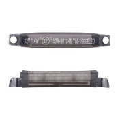 CLIGNOTANT UNIVERSEL REPLAY BARETTE 8 LEDS BASE ABS FUME/NOIR (L 59mm / H 9mm / L 10mm) (HOMOLOGUE CE) (PAIRE) 3700948032305