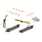 TURN SIGNAL (UNIVERSAL) REPLAY- BAR SHAPED-SMOKED -LEDS- (L 59mm / H 9mm / W 10mm) (8 LEDS ORANGE) -CEE APPROVED- (PAIR) 3700948032305