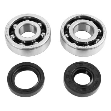 ROULEMENT D'EMBIELLAGE + JOINT 50 A BOITE P2R ADAPTABLE MINARELLI 50 AM6/MBK 50 X-POWER/YAMAHA 50 TZR/PEUGEOT 50 XPS, XR6/RIEJU 50 RS1, SMX/BETA 50 RR (KIT 6204 TVH C4, 6303 TVH C4) 3701213439546