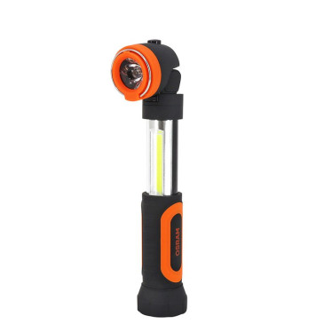 LAMPE/TORCHE/BALADEUSE ATELIER A LEDS OSRAM LEDINSPECT 2 EN 1 TELESCOPIQUE ET INCLINABLE JUSQU'A 200 LM 6000K LONGUEUR 178 et 245 mm (A PILES X4 AAA INCLUSES) 4052899629257