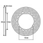 DISQUE DE FREIN ADAPTABLE YAMAHA 125 N-MAX 2015>2023 AR (EXT 230 mm - INT 115mm - 3 TROUS) (DF5394A) -NEWFREN- 8025832433866