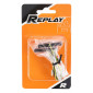 CLIGNOTANT UNIVERSEL REPLAY BARETTE MINI 12 LEDS TRANSPARENT/NOIR (L 40 mm / H 8 mm / L 13 mm) (HOMOLOGUE CE) (PAIRE) 3700948032312