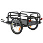 REMORQUE VELO UTILITAIRE PLIABLE MAXI 30Kgs (L69x47xH26.5) AVEC DE ROUES 16'' FIXATION AXE DE ROUE AR (COMPATIBLE AXE PLEIN ECROU / BLOCAGE RAPIDE) 3700256044465