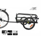 REMORQUE VELO UTILITAIRE PLIABLE MAXI 30Kgs (L69x47xH26.5) AVEC DE ROUES 16'' FIXATION AXE DE ROUE AR (COMPATIBLE AXE PLEIN ECROU / BLOCAGE RAPIDE) 3700256044465