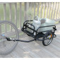 REMORQUE VELO UTILITAIRE PLIABLE MAXI 30Kgs (L69x47xH26.5) AVEC DE ROUES 16'' FIXATION AXE DE ROUE AR (COMPATIBLE AXE PLEIN ECROU / BLOCAGE RAPIDE) 3700256044465