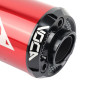 POT 50 A BOITE VOCA CHROMED POUR MINARELLI 50 AM6, BETA 50 RR 1999>2011/RIEJU 50 MRT, SMX, RMX, RR/PEUGEOT 50 XPS, XP6/MBK 50 X-LIMIT/YAMAHA 50 DTR (PASSAGE BAS - SILENCIEUX ALU ROUGE) 3700948183373