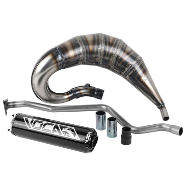 POT 50 A BOITE VOCA CROSS ROOKIE POUR MBK 50 X-LIMIT/YAMAHA 50 DTR (PASSAGE HAUT - SILENCIEUX ALU NOIR) 3700948183403