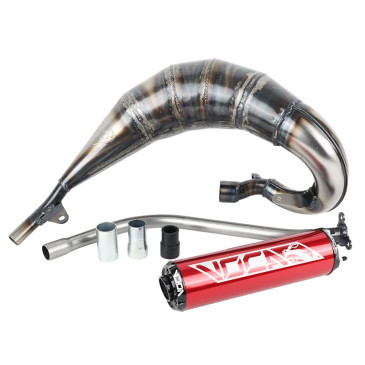 POT 50 A BOITE VOCA CROSS ROOKIE POUR BETA 50 RR 2012>2020 (PASSAGE HAUT DROIT - SILENCIEUX ALU ROUGE) 3700948184639