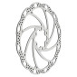 DISQUE DE FREIN ROUTE / VTT 6 TROUS TEKTRO 160mm ARGENT POUR TOUT TYPE DE PLAQUETTE (MONTAGE ATELIER) 3667385001700
