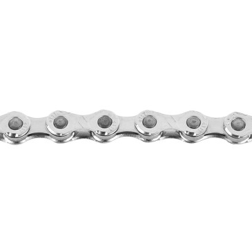 CHAINE VELO VAE 11V. KMC TURBO 132 MAILLONS ARGENT AVEC CONNECTEUR CL555 (MONTAGE ATELIER) COMPATIBLE BOSCH ET AUTRES 3667385001663