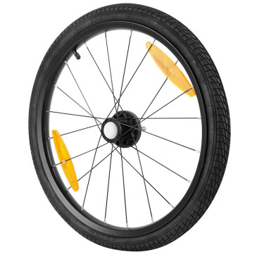 ROUE REMORQUE VELO 20" MOYEU FUSEE RAYON AVEC PNEU + CHAMBRE (DROITE) - POUR REMORQUE 161054 5604415150265