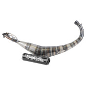 POT 50 A BOITE VOCA ROOKIE POUR MINARELLI 50 AM6, BETA 50 RR/RIEJU 50 RS3, RS2, RS1, MRT, SMX, RMX, RR/PEUGEOT 50 XPS, XP6/MBK 50 X-POWER, X-LIMIT/YAMAHA 50 TZR, DTR (PASSAGE BAS -SILENCIEUX ALU NOIR) 3700948183328