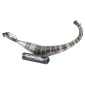 EXHAUST FOR 50cc MOTORBIKE VOCA ROOKIE FOR MINARELLI 50 AM6, BETA 50 RR/RIEJU 50 RS3, RS2, RS1, MRT, SMX, RMX, RR/PEUGEOT 50 XPS, XP6/MBK 50 X-POWER, X-LIMIT/YAMAHA 50 TZR, DTR (LOW MOUNTING - BLACK ALUMINIUM SILENCER) 3700948183328